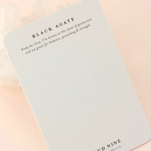 Crystal Gift Card - Black Agate
