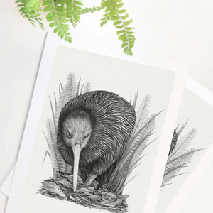 "Kiwi" A4 Matted Print - Tara Cassidy