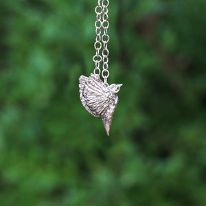 Tauhou Bird Necklace - Silver
