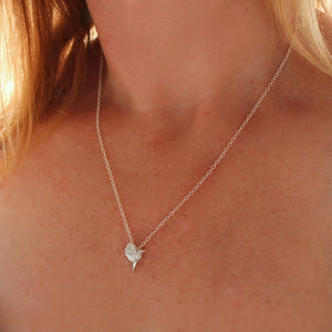 Tauhou Bird Necklace - Silver
