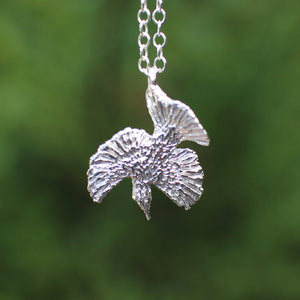 Tui Bird Necklace - Silver