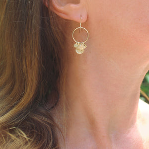 Bloom Drop Earrings - Gold