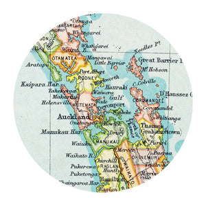 Coaster - Vintage Auckland Map