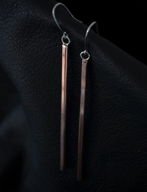Stick Earrings - Copper