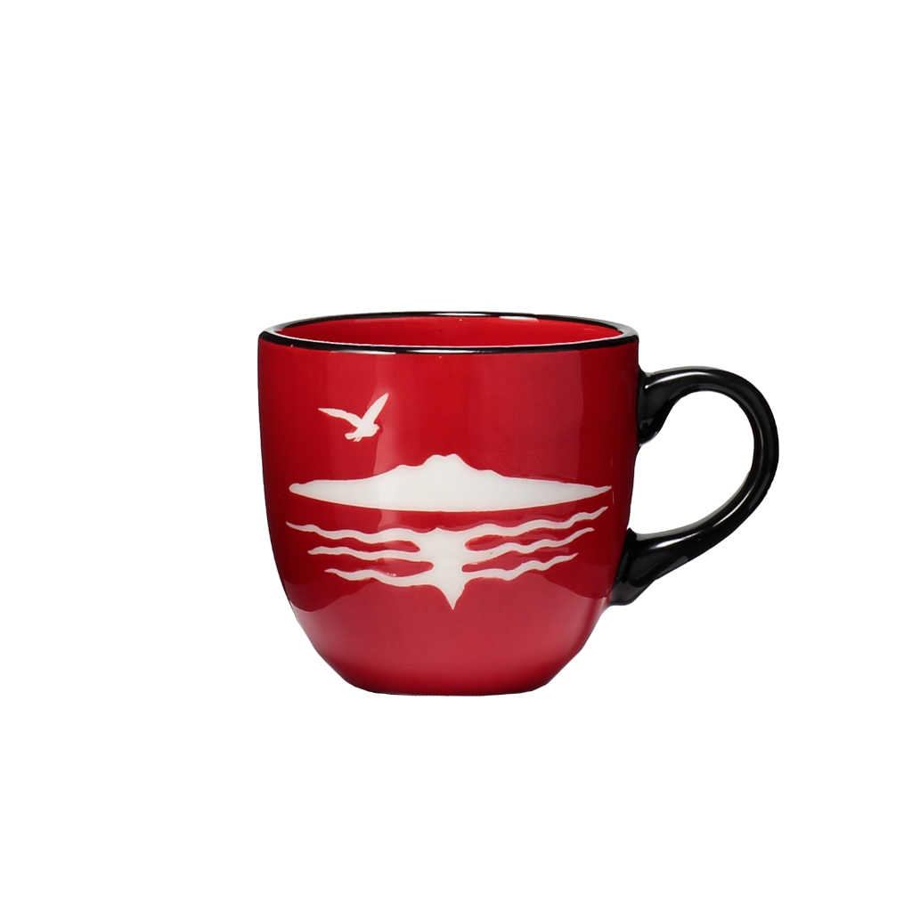 Red Rangitoto Mug
