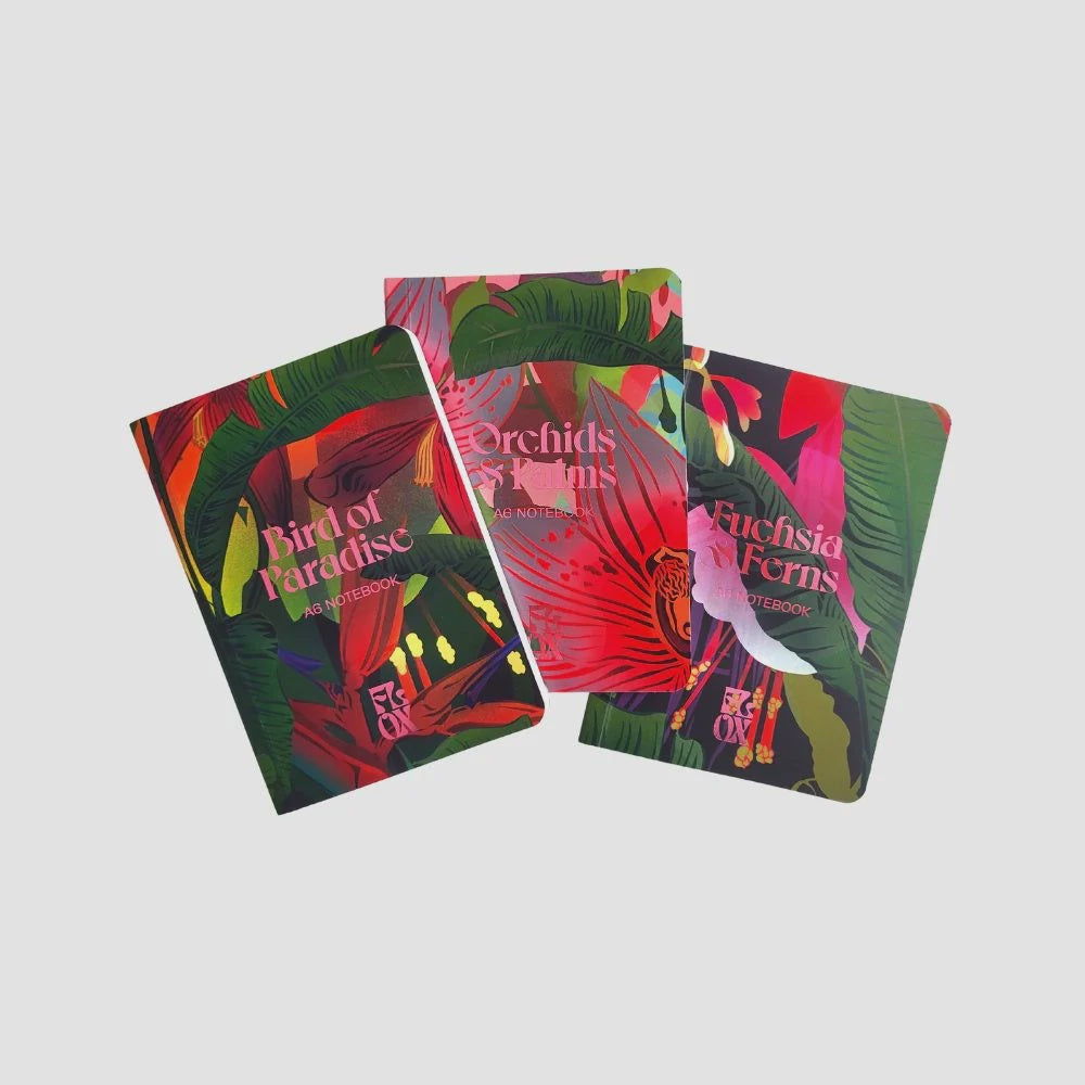 A6 Notebooks - Neo Tropica - Pack of 3