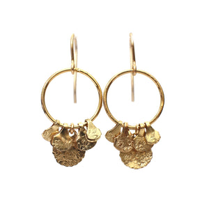 Bloom Drop Earrings - Gold