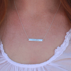 Aroha Message Bar Necklace