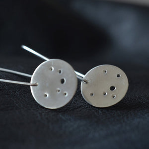 Moon Disc Earrings