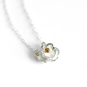 Mount Cook Lily Necklace - Silver & Gold