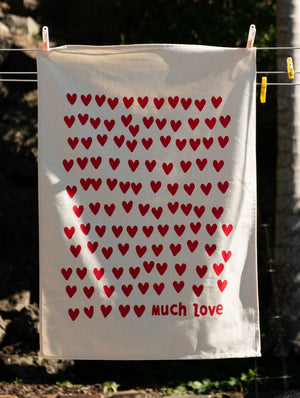 Tea Towel - 'Much Love'