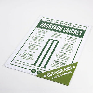 Outdoor Sign - Backyard Cricket