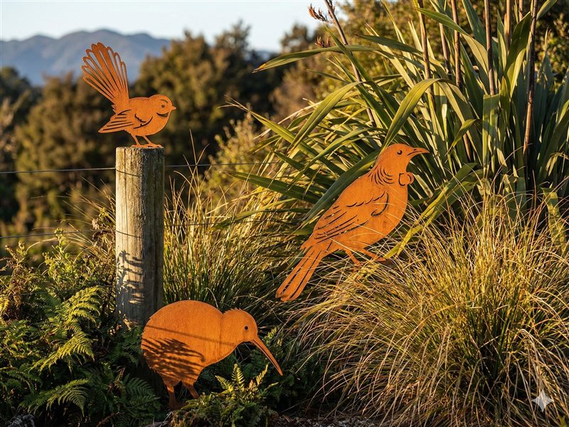 Metalbird NZ - Corten steel garden bird sculptures